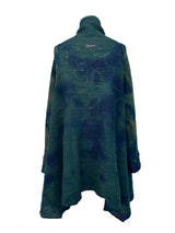 Teppapeysa|Blanket sweater, dökkblá•græn | blue•green