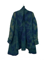 Teppapeysa|Blanket sweater, dökkblá•græn | blue•green