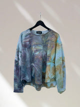 LENA - grey•maroon•lime swirl