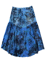 Recycled denim skirt, blue