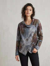 MARÍN merino - grey • brown marble