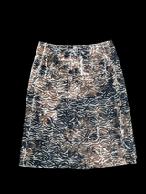 Recycled skirt, beige with brons •black