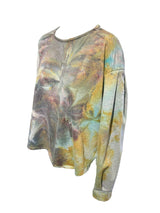 LENA - grey•maroon•lime swirl