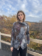 MARÍN merino - grey • brown marble, S/M