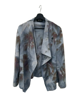 MARÍN merino - grey • brown marble, L