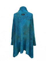 Teppapeysa|Blanket sweater, deep aqua